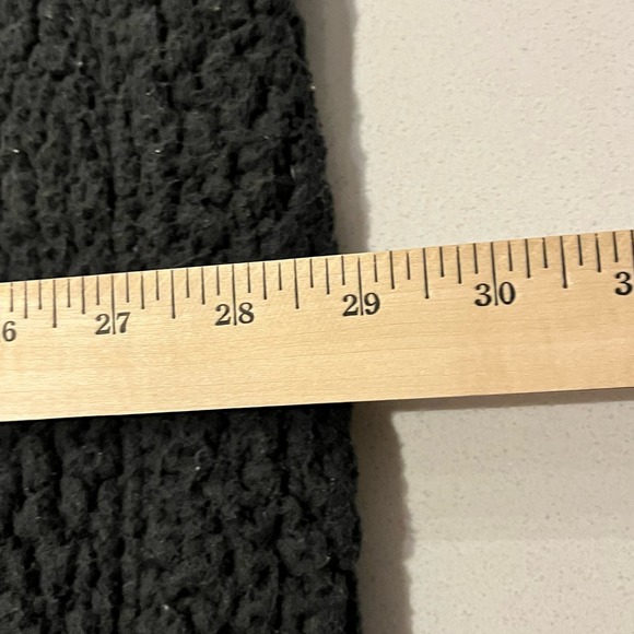 AERIE SHERPA WOMEN 2XL 1/4 ZIP FLEECE PULLOVER MOCK NECK BLACK SWEATER - Picture 11 of 12